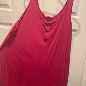 Torrid Magenta Tank with Buttons - PLUS SIZE